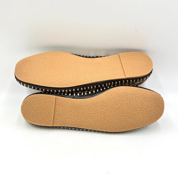 Talbots Womens Size 8 Tiger Stripe Black Tan Leather Loafers Flats Shoes - Picture 11 of 14